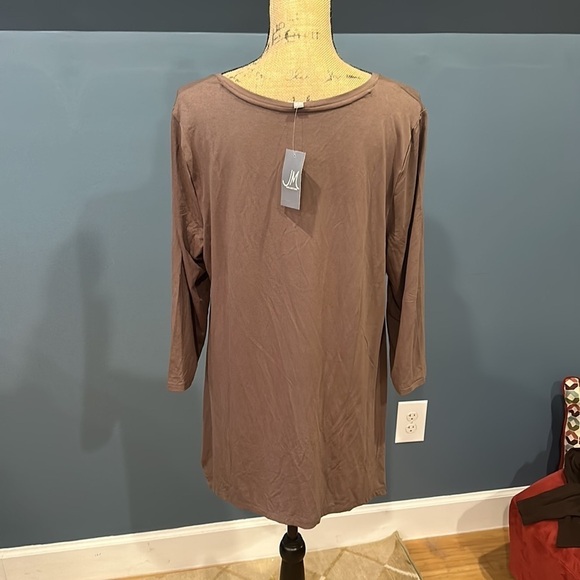 NWT JM Collection Vneck long sleeve shirt size XL women’s - Picture 5 of 10